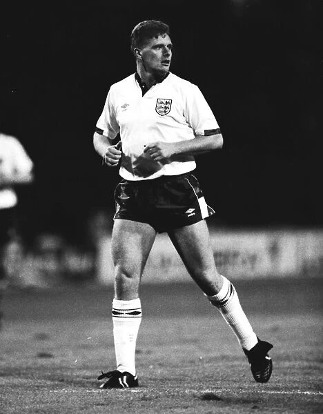 Paul Gascoigne on his England debut in 1988