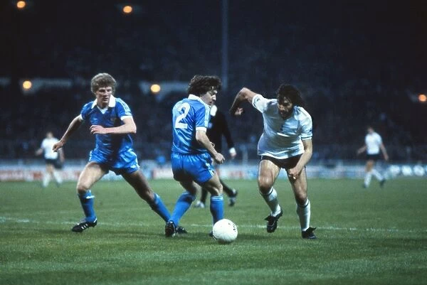Ricky Villa on the way to scoring his famous FA Cup-winning goal against Manchester City in 1981