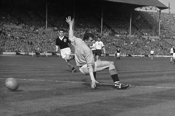 Scotland goalkeeper Frank Haffey - 1960  /  1 British Home Championship