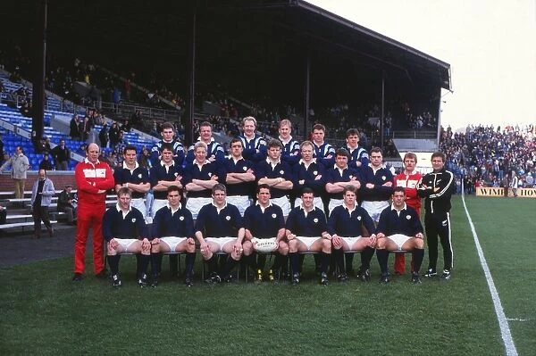 The Scotland team that defeated England to win the Grand Slam in 1990