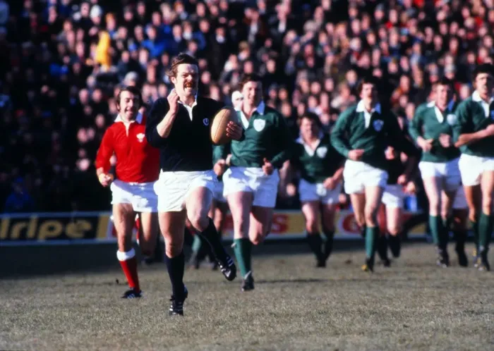 Framed Print : Scotlands Alan Lawson makes a break against Ireland - 1979 Five Nations Framed Print : Scotlands Alan Lawson makes a break against Ireland - 1979 Five Nations
