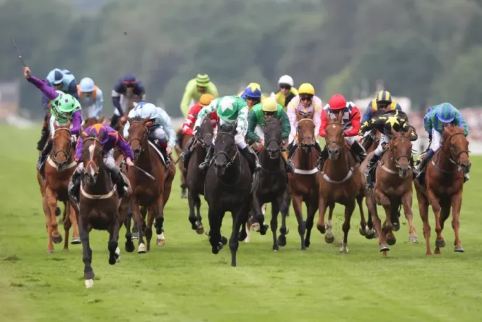 Framed Print : Simenon ridden by Ryan Moore, leads the Ascot Stakes - Royal Ascot 2012 Framed Print : Simenon ridden by Ryan Moore, leads the Ascot Stakes - Royal Ascot 2012