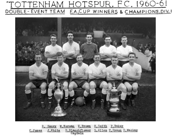 Tottenham Hotspur Double Winning Team 1961 available as Framed Prints,  Photos, Wall Art and Photo Gifts