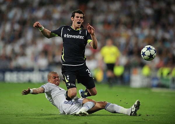 Tottenhams Gareth Bale is fouled during the Champions League quarter-final
