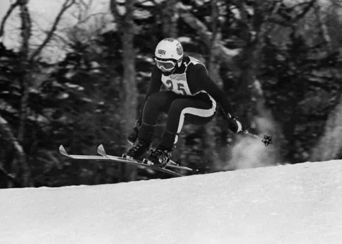 Framed Print : Valentina Iliffe - 1972 Sapporo Winter Olympics - Womens Downhill