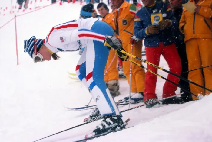 Framed Print : Valentina Iliffe - 1976 Innsbruck Winter Olympics - Womens Slalom Framed Print : Valentina Iliffe - 1976 Innsbruck Winter Olympics - Womens Slalom