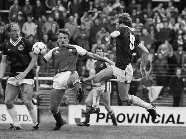 Wales 0 Scotland 2. Football - 1983 British Home Championship - Wales 0 Scotland 2