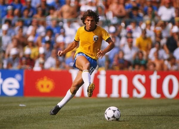 Zico in action during the 1982 World Cup