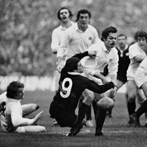 Alan Lawson and Mark Donaldson compete for the ball in 1978