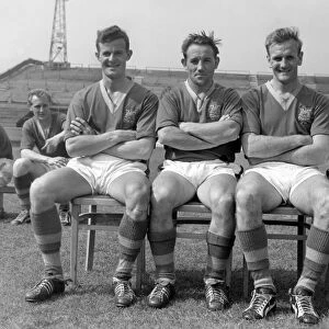 Alan Shackleton, Wilbur Cush, Don Revie, Jack Charlton - Leeds United