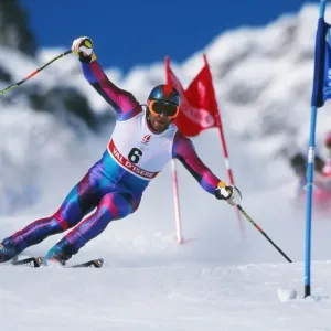 Alberto Tomba - 1992 Albertville Winter Olympics - Mens Giant Slalom Alberto Tomba - 1992 Albertville Winter Olympics - Mens Giant Slalom