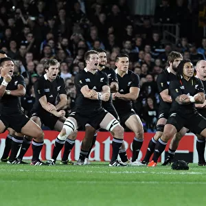 The All Blacks do the Haka at the 2011 Rugby World Cup