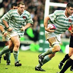 Angus Innes on the ball for Cambridge in the 2001 Varsity Match