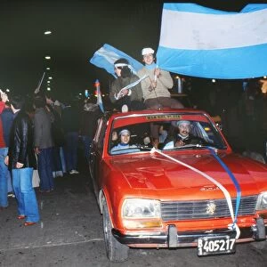 Argentina fans celebrate their 1978 World Cup victory
