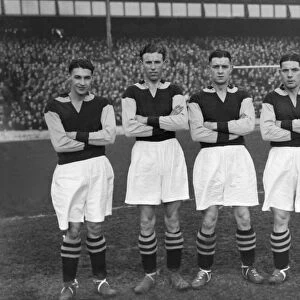 The Aston Villa forward-line in the 1946 / 7 season