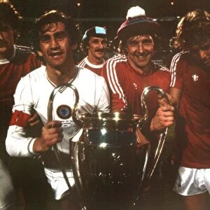 Aston Villas Dennis Mortimer and Kenny Swain - 1982 European Cup Final