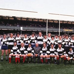 The Barbarians team that faced the British Lions in the 1977 Silver Jubilee Match