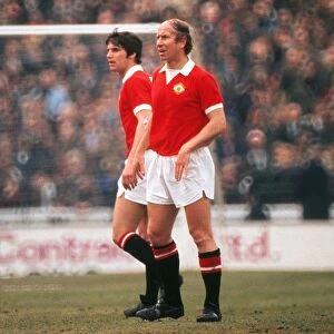 Bobby Charlton and Martin Buchan - Manchester United