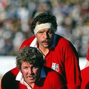 British Lions Bill Beaumont and Graham Price face South Africa in 1980