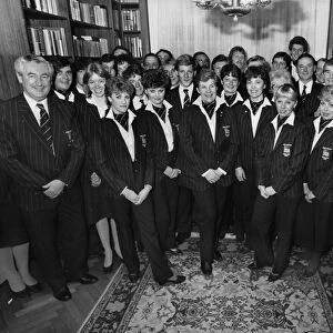 British team for the 1984 Sarajevo Winter Olympics