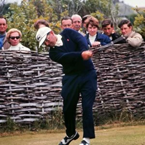 Dai Rees tees-off at the 1969 Open Championship