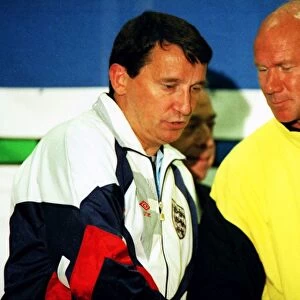 England manager Graham Taylor and Sweden manager Tommy Svensson - Euro 92
