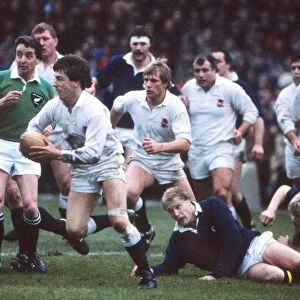 Englands Nigel Melville - 1986 Five Nations
