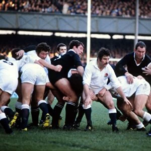 Englands Robin Cowling gets the ball back against the All Blacks