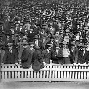 Fans in flatcaps watch Birmingham City at St Andrews in 1922 / 3