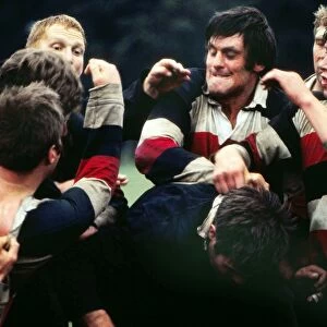 George Sherriff of Saracens in the thick of the action in 1970