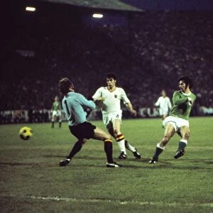 Gerd Muller scores his second goal in the semi-final of Euro 72