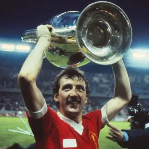 Alan Kennedy celebrates with the 1981 European Cup Print Alan Kennedy celebrates with the 1981 European Cup Print