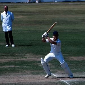 Graham Dilley bats during his famous stand with Ian Botham in the Third 1981 Ashes Test at Headingley