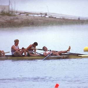 The Great Britain coxed fours win gold - 1984 Los Angeles Olympics