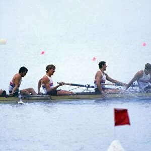 Great Britain win gold in the Coxed Fours - 1984 Los Angeles Olympics