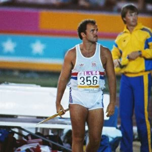 Great Britains Roald Bradstock at the 1984 Los Angeles Olympics