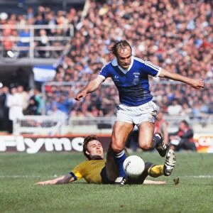 Ipswichs Mick Mills on the ball in the 1970 FA Cup Final