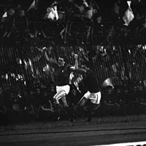 Italys Marco Tardelli celebrates scoring against England at Euro 1980