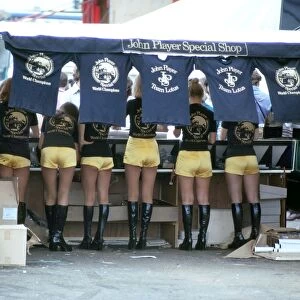 John Player Special Pit Girls at British Grand Prix 1973