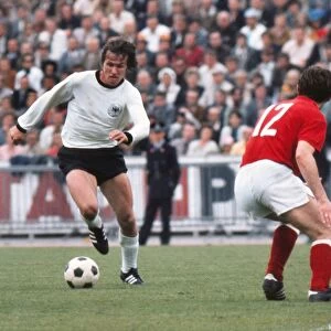 Josef Heynckes on the ball in the final of Euro 72