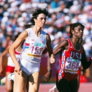 Kathy Cook and Valerie Brisco-Hooks - 1984 Los Angeles Olympics