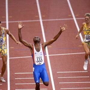 Kriss Akabusi wins 400m hurdles gold at the 1990 European Championships