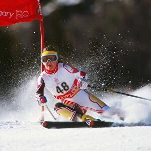 Lesley Beck - 1988 Calgary Winter Olympics - Womens Giant Slalom
