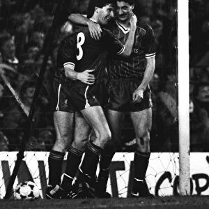 Liverpools Ronnie Whelan and Ian Rush - 1985 European Cup