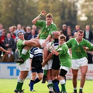 London Irish win a line-out - 1996 / 7 Courage League