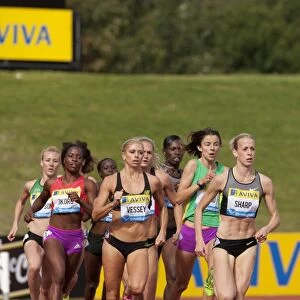 Lynsey Sharp leads the 800m at the 2012 Birmingham Grand Prix