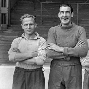 Manchester Citys Bert Sproston, Frank Swift and Eric Westwood in 1947