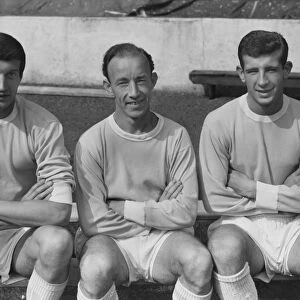 Manchester Citys Neil Young, George Hannah and Paul Aimson in 1963