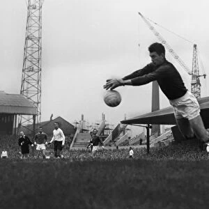 Manchester United goalkeeper Patrick Dunne makes a save at Old Trafford