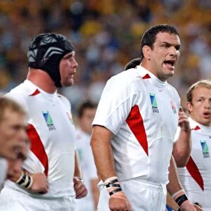 Martin Johnson during the 2003 World Cup Final